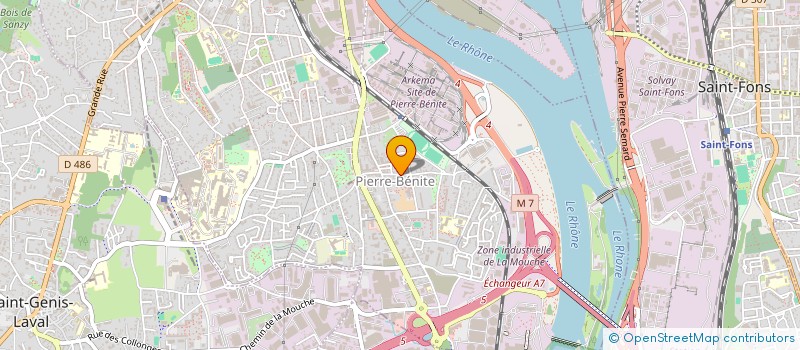 localisation de l'entreprise MADAME CLAIRE GALEN  OULLINS-PIERRE-BENITE