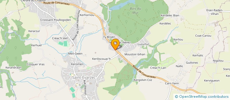 localisation de l'entreprise MADAME CLAIRE GALERON  SAINT-EVARZEC