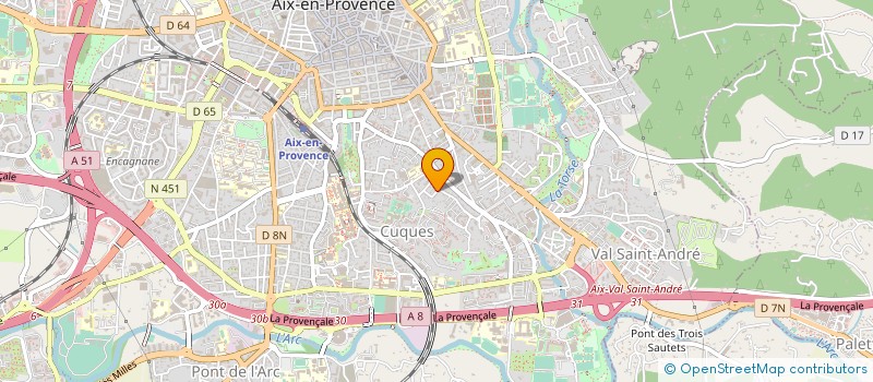localisation de l'entreprise MADAME CLAIRE GALINIER à AIX-EN-PROVENCE