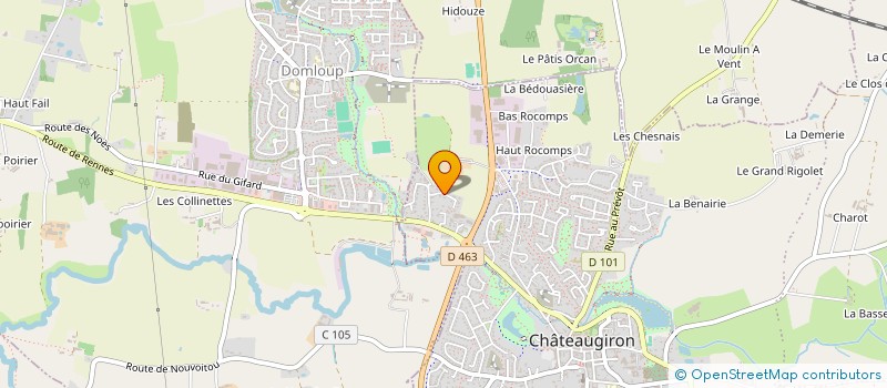 localisation de l'entreprise MADAME CLAIRE GALLE  CHATEAUGIRON