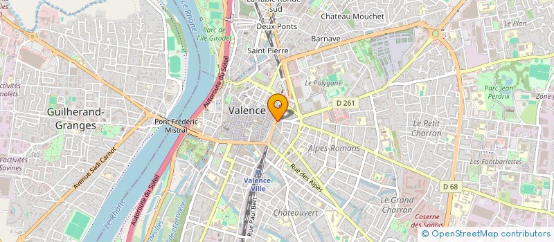 localisation de l'entreprise MADAME CLAIRE GALLIEN  VALENCE