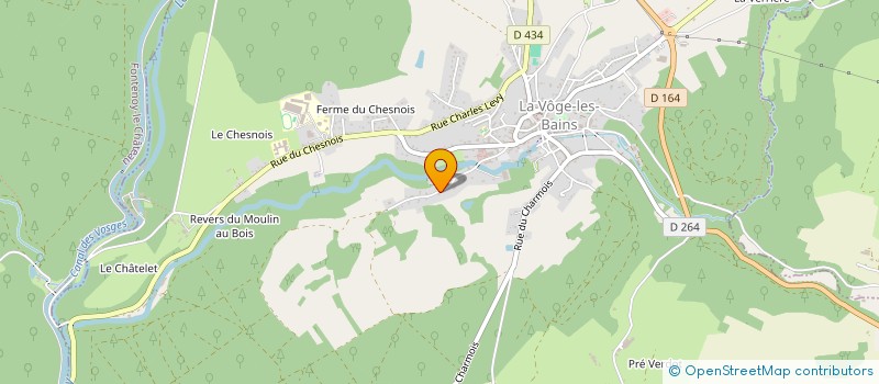 localisation de l'entreprise MADAME CLAIRE GALPIN à LA VOGE-LES-BAINS