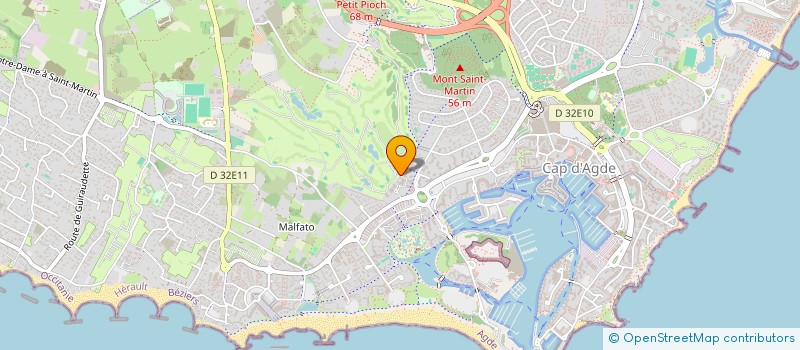 localisation de l'entreprise MADAME CLAIRE GALTIE à AGDE