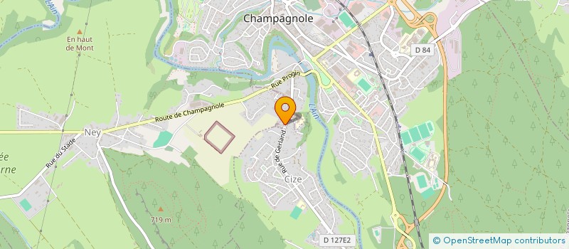 localisation de l'entreprise MADAME CLAIRE GARAS à CHAMPAGNOLE