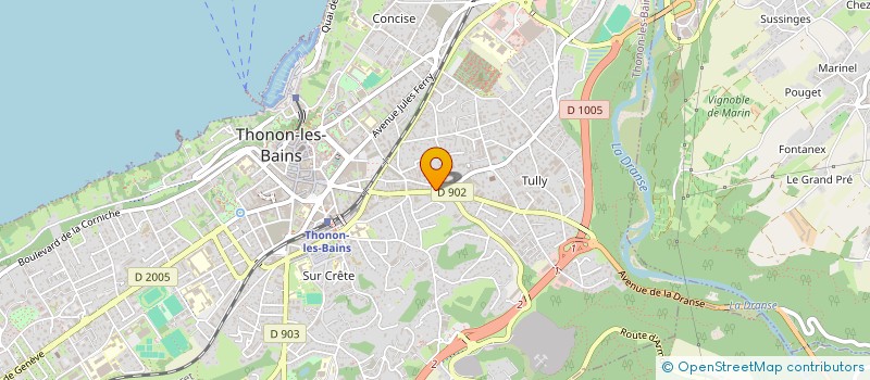 localisation de l'entreprise MADAME CLAIRE GARIN NONON à THONON-LES-BAINS