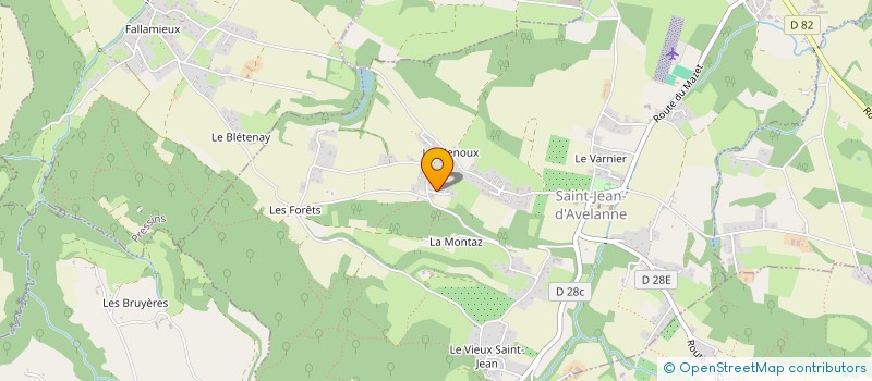 localisation de l'entreprise MADAME CLAIRE GARNIER  SAINT-JEAN-D'AVELANNE