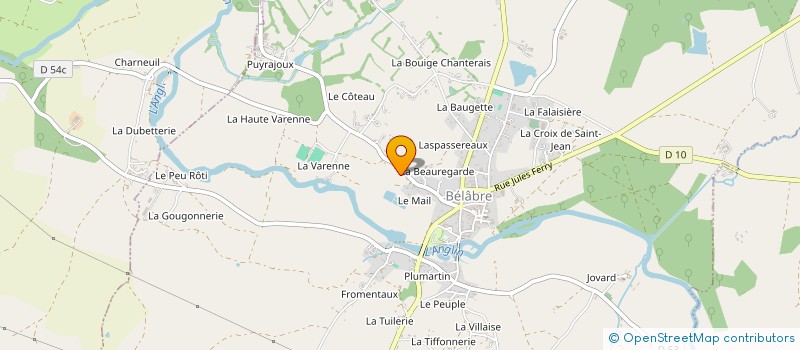 localisation de l'entreprise MADAME CLAIRE GASTAL à BELABRE