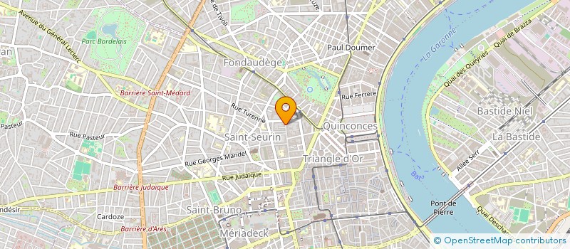 localisation de l'entreprise MADAME CLAIRE GATINEAUD  BORDEAUX