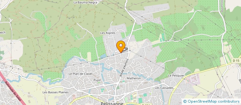 localisation de l'entreprise MADAME CLAIRE GAUDISSARD  PELISSANNE