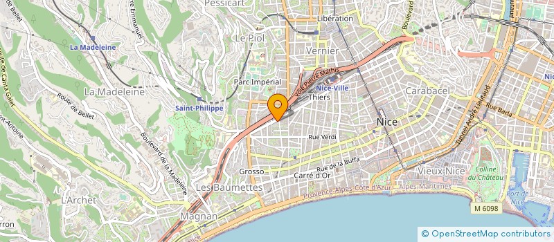 localisation de l'entreprise MADAME CLAIRE GAUFFIER à NICE