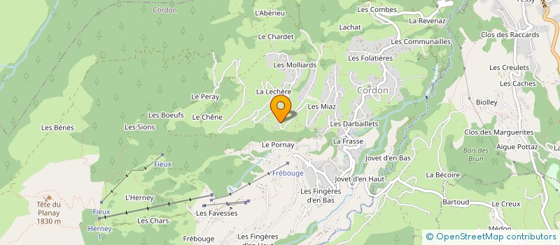 localisation de l'entreprise MADAME CLAIRE GAUTIER à CORDON