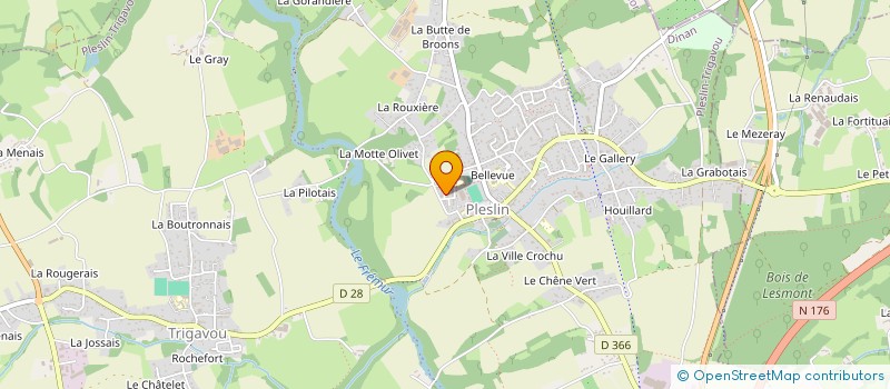 localisation de l'entreprise MADAME CLAIRE GEDOUIN  PLESLIN-TRIGAVOU