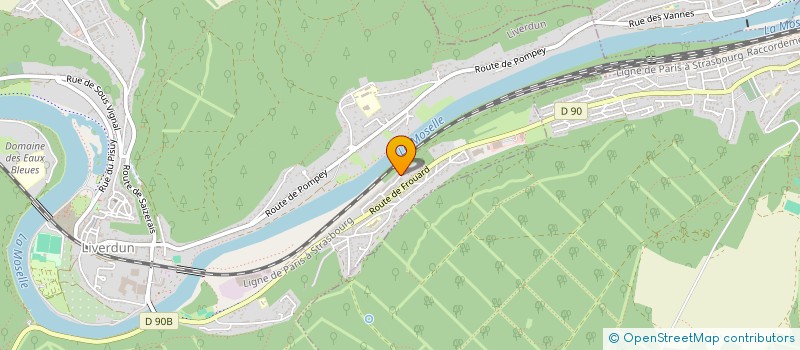 localisation de l'entreprise MADAME CLAIRE GENAY  LIVERDUN