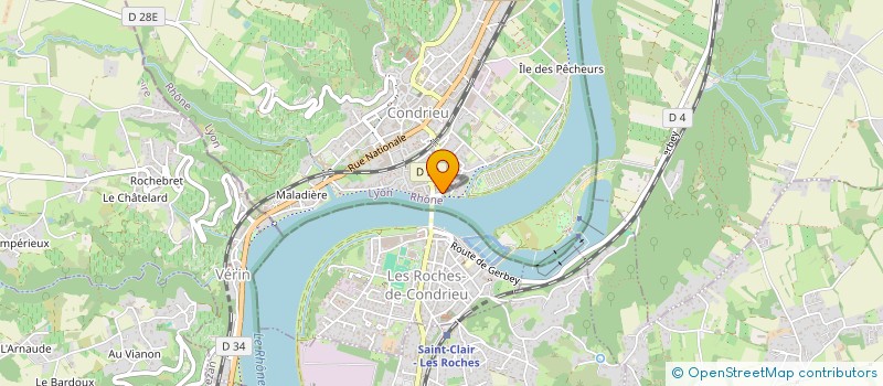 localisation de l'entreprise MADAME CLAIRE GENTIL-PERRET  CONDRIEU