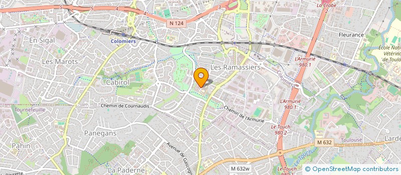 localisation de l'entreprise MADAME CLAIRE GEORGEON à COLOMIERS