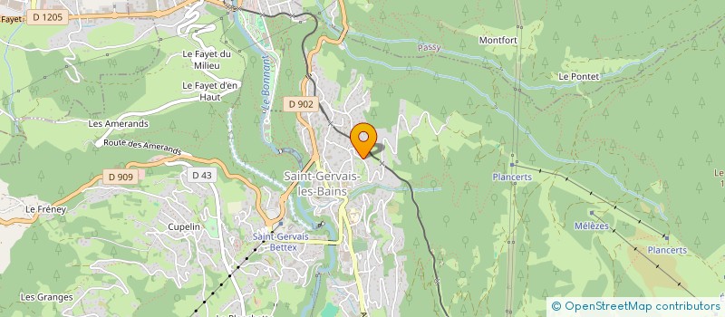 localisation de l'entreprise MADAME CLAIRE GEORGES  SAINT-GERVAIS-LES-BAINS