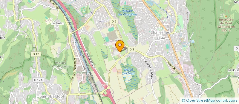 localisation de l'entreprise MADAME CLAIRE GERVASON à CHALLES-LES-EAUX