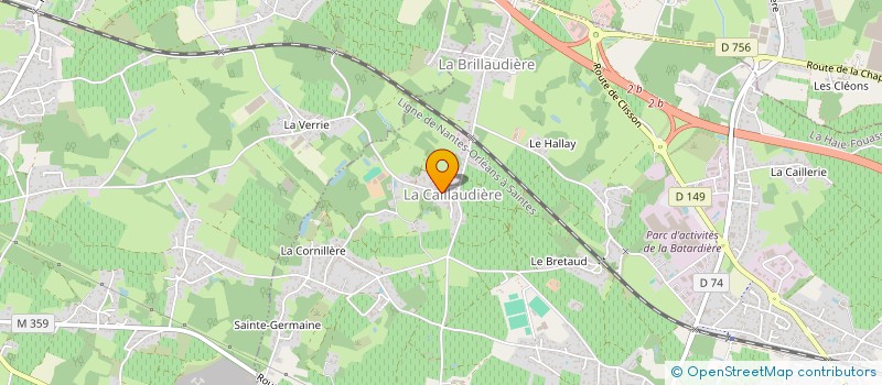 localisation de l'entreprise MADAME CLAIRE GICQUEL  LA HAIE-FOUASSIERE