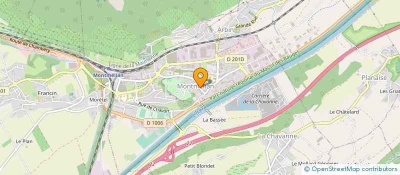 localisation de l'entreprise MADAME CLAIRE GIGUET à MONTMELIAN