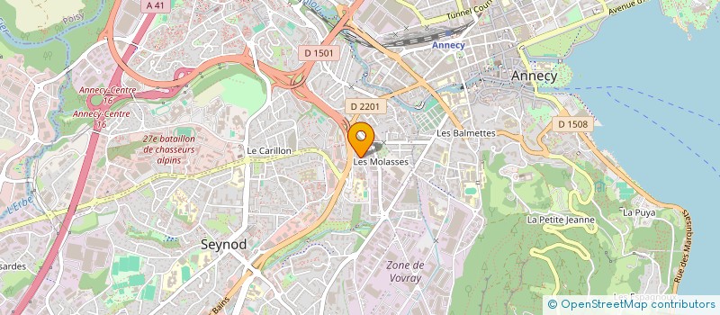 localisation de l'entreprise MADAME CLAIRE GILART DE KERANFLEC'H à ANNECY