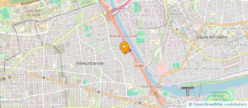 localisation de l'entreprise MADAME CLAIRE GILOUX  VILLEURBANNE