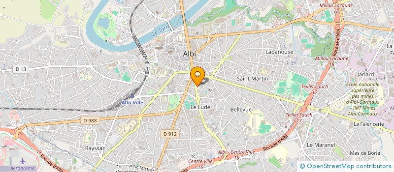 localisation de l'entreprise MADAME CLAIRE GIMENEZ à ALBI