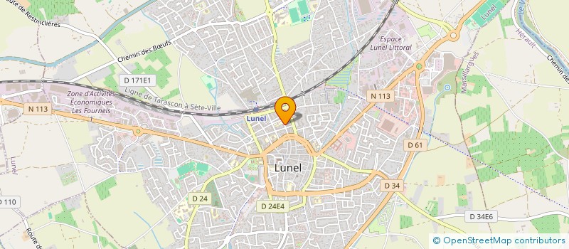 localisation de l'entreprise MADAME CLAIRE GIMENEZ  LUNEL