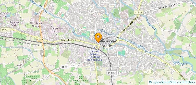 localisation de l'entreprise MADAME CLAIRE GIRARD à L ISLE SUR LA SORGUE