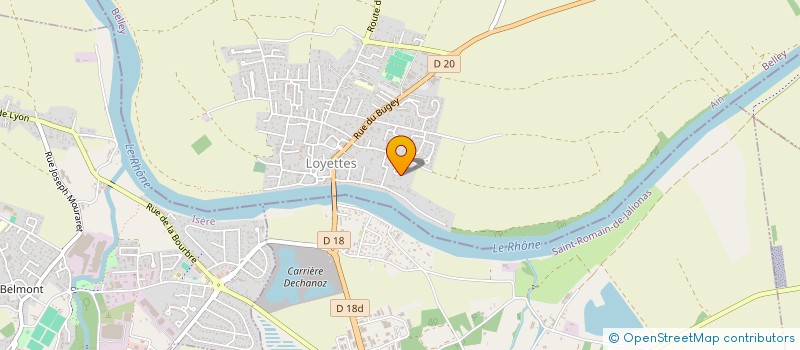 localisation de l'entreprise MADAME CLAIRE GIRAUD  LOYETTES