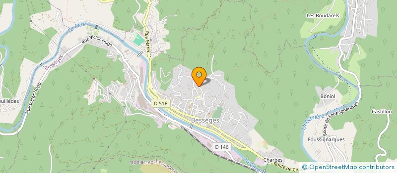 localisation de l'entreprise MADAME CLAIRE GIVORD  BESSEGES
