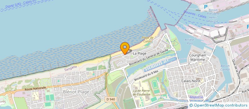 localisation de l'entreprise MADAME CLAIRE GLORIE  CALAIS