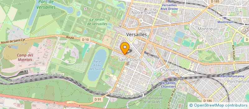 localisation de l'entreprise MADAME CLAIRE GOCHARD  VERSAILLES