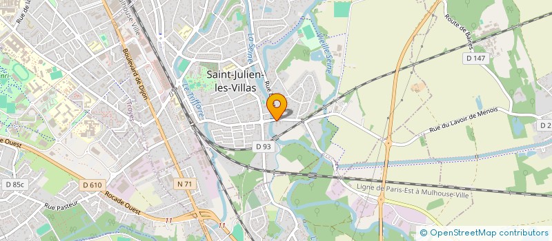 localisation de l'entreprise MADAME CLAIRE GODARD  SAINT-JULIEN-LES-VILLAS