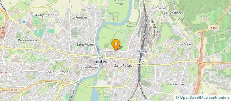 localisation de l'entreprise MADAME CLAIRE GOMMEAUX  SAINTES