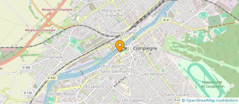localisation de l'entreprise MADAME CLAIRE GONNIER à COMPIEGNE