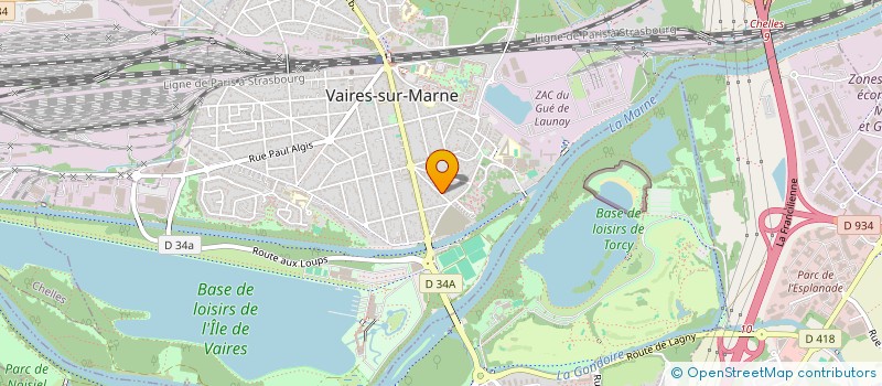 localisation de l'entreprise MADAME CLAIRE GORET à VAIRES-SUR-MARNE
