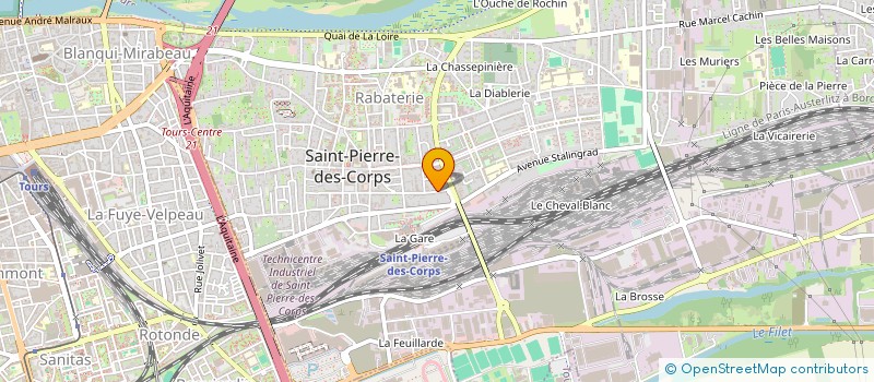 localisation de l'entreprise MADAME CLAIRE GOUARIN  SAINT-PIERRE-DES-CORPS