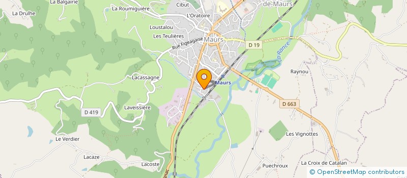 localisation de l'entreprise MADAME CLAIRE GOUBERT à MAURS