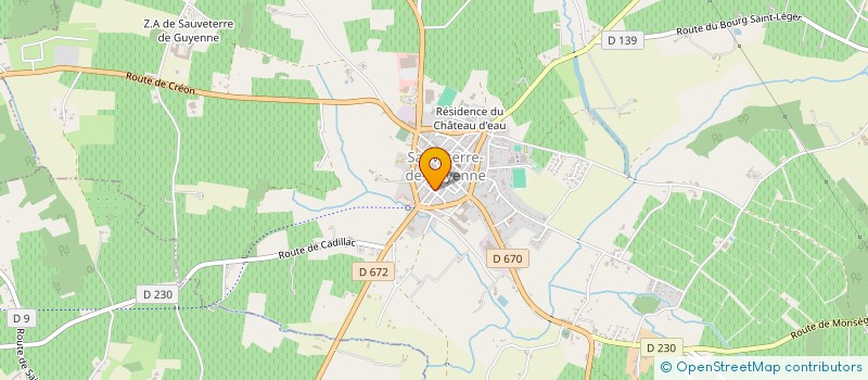 localisation de l'entreprise MADAME CLAIRE GOULPIER  SAUVETERRE-DE-GUYENNE