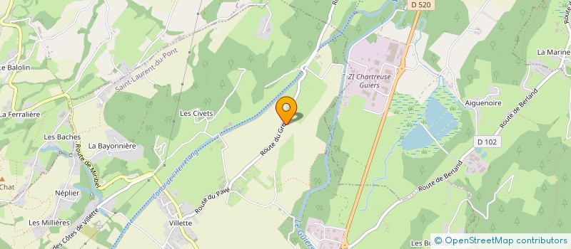 localisation de l'entreprise MADAME CLAIRE GRANDJEAN  SAINT-LAURENT-DU-PONT