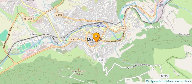 localisation de l'entreprise MADAME CLAIRE GRASSET  MENDE