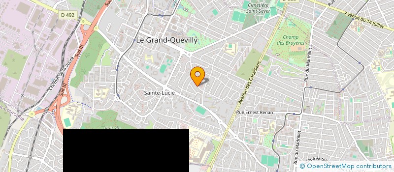 localisation de l'entreprise MADAME CLAIRE GRATTEPANCHE  LE GRAND-QUEVILLY