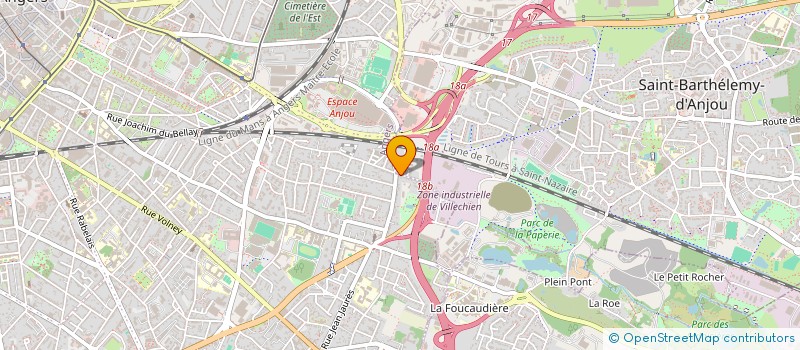 localisation de l'entreprise MADAME CLAIRE GROULT à ANGERS