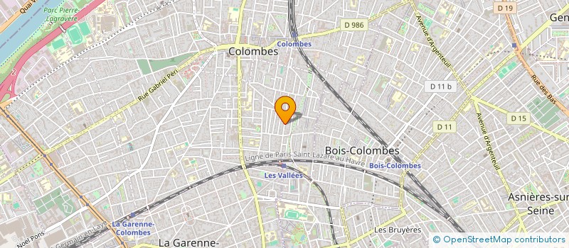 localisation de l'entreprise MADAME CLAIRE GROULT  COLOMBES