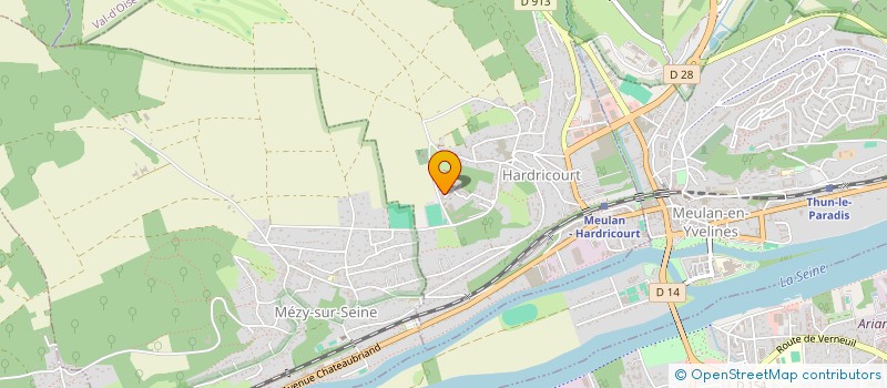 localisation de l'entreprise MADAME CLAIRE GUERIN  HARDRICOURT