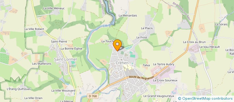 localisation de l'entreprise MADAME CLAIRE GUERIN  CREHEN