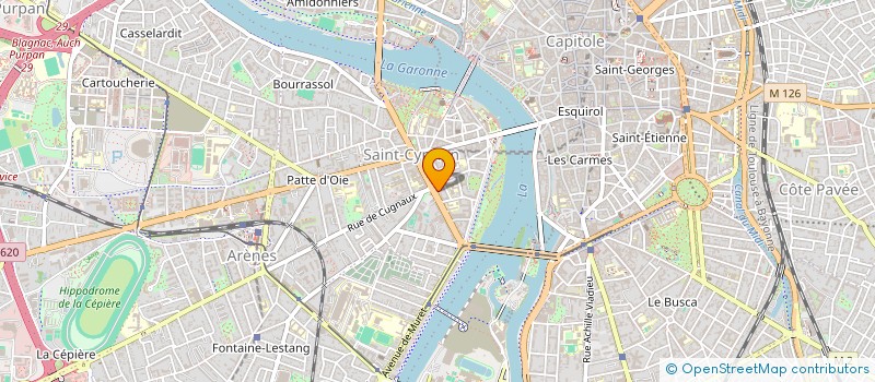 localisation de l'entreprise MADAME CLAIRE GUIGNET  TOULOUSE