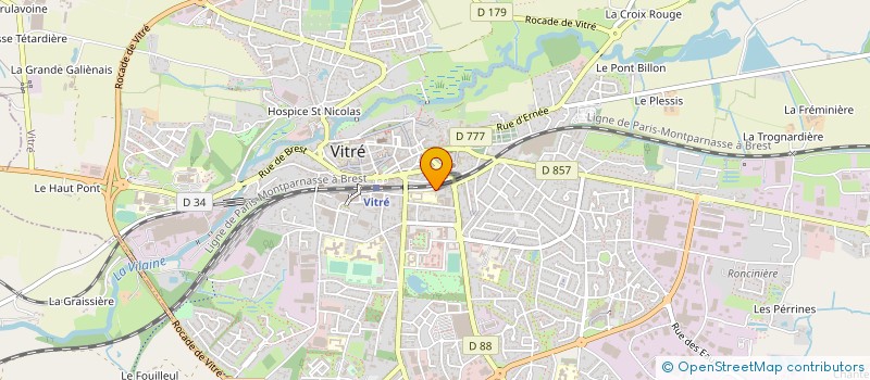 localisation de l'entreprise MADAME CLAIRE GUILLAUDEUX  VITRE