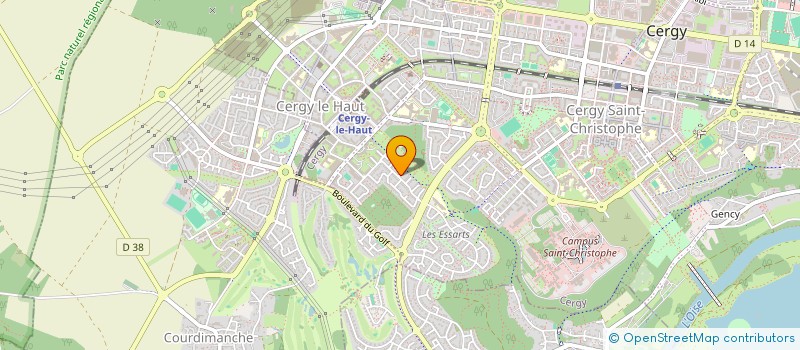 localisation de l'entreprise MADAME CLAIRE GUINARD  CERGY