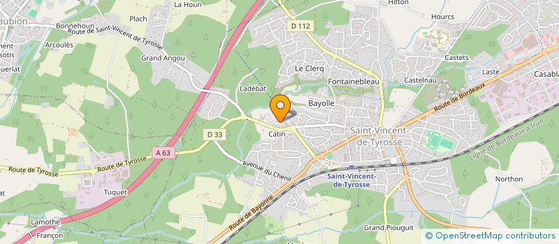 localisation de l'entreprise MADAME CLAIRE GUIRLE à SAINT-VINCENT-DE-TYROSSE